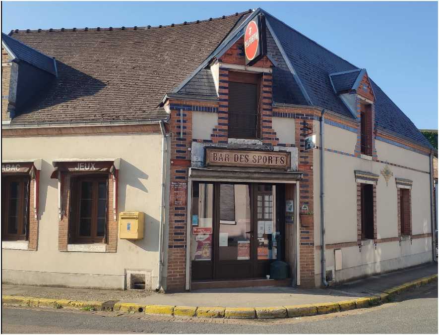 Devanture du Bar des Sports à Clémont